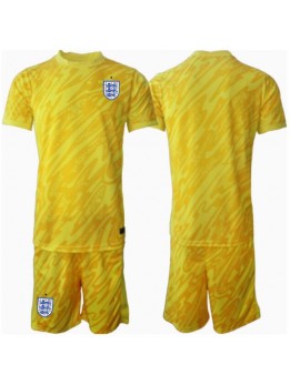 Billige England Keeper Bortedraktsett Barn EM 2024 Kortermet (+ Korte bukser)